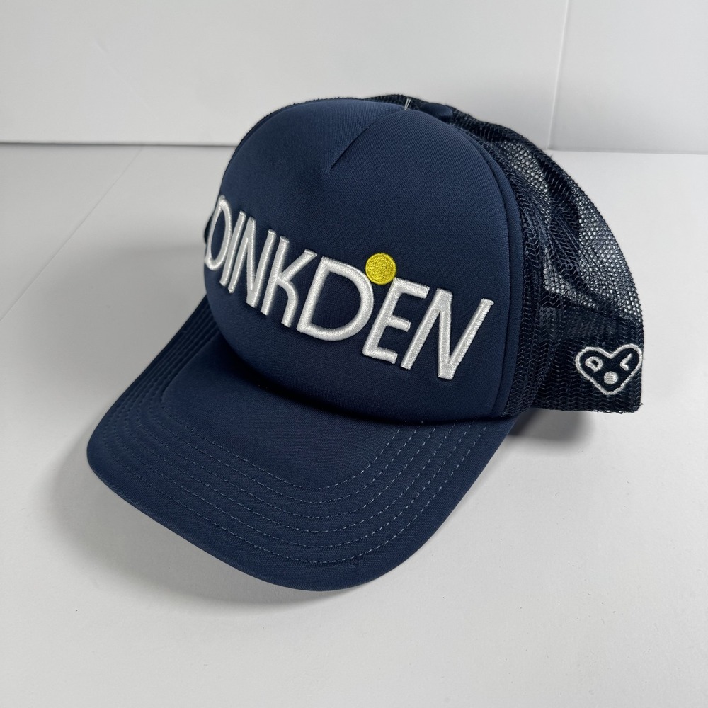 Dumb Love Dinkden Navy Blue Mesh Trucker Hat Snapback Pickleball Mens OSFM